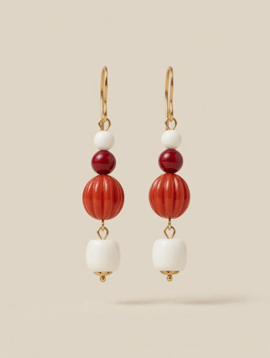 Pendientes Coral